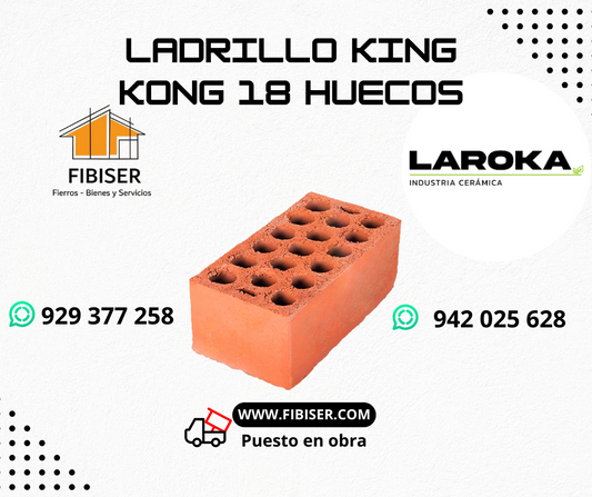 19) LADRILLOS LA ROKA KING KONG DE 18 HUECOS