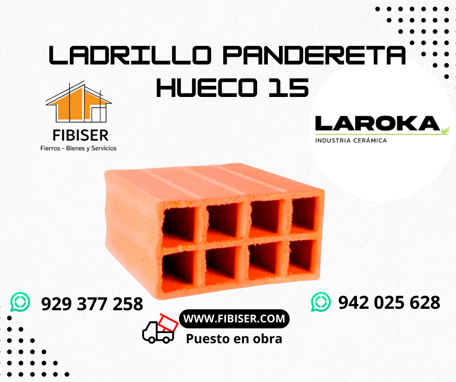 20) LADRILLO LA ROKA HUECO 15