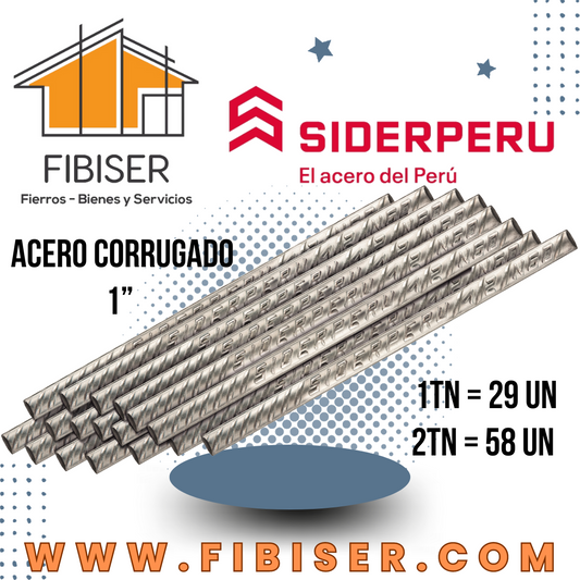 05) FIERROS DE 1" SIDERPERU