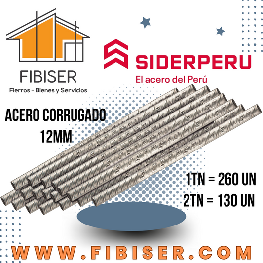 06) FIERROS DE 12mm SIDERPERU