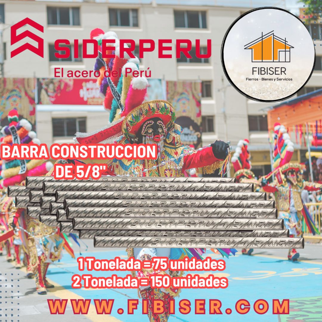 03) FIERROS DE 5/8" SIDERPERU