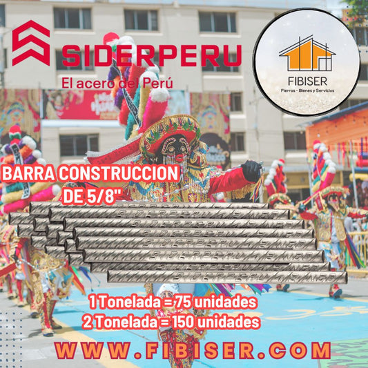 03) FIERROS DE 5/8" SIDERPERU